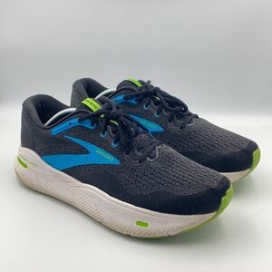 Brooks Ghost Max Men's 11.5 Wide 2E Black Blue Green Running Shoes 1104062E060
